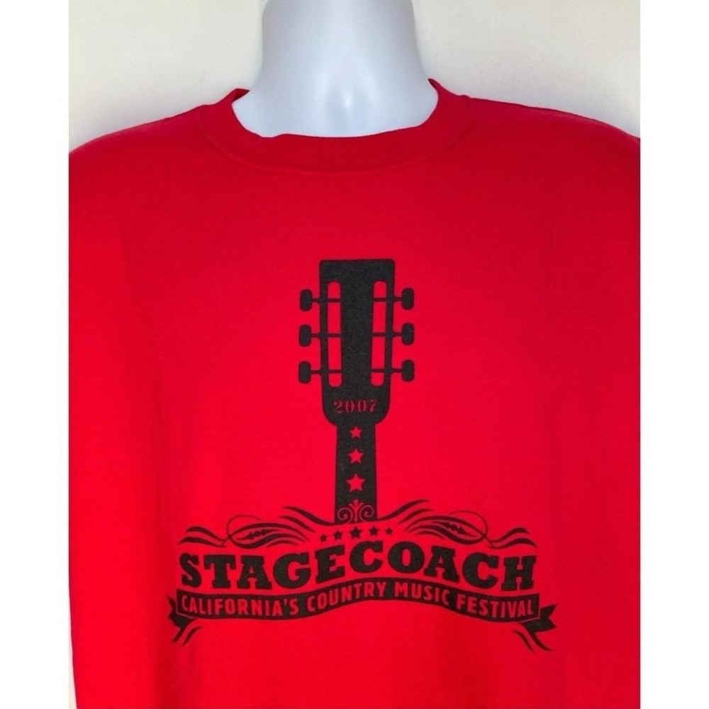 Stagecoach Country Music Festival 2007 T Shirt Mens Large Red USA - Picture 3 of 6